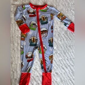 Will & Wren Christmas Around The Globe Bamboo Zippy Pajamas 3-6M